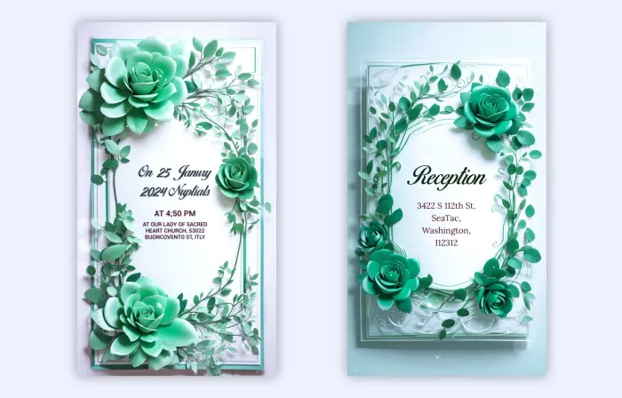 Premium 3D Wedding Invitation Instagram Story Template